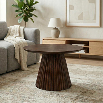 Konferenční stolek Takumi 60 cm kulatý- mahagon