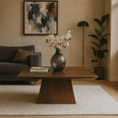 Konferenční stolek Nova čtvercový z mangového dřeva , tmavě hnědý, 80x 80 cm