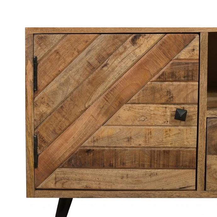 TV skřínka z mangového dřeva Alamo 120 cm mahagon