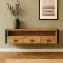 Tv skříňka z mangového dřeva plovoucí Britt 150 cm Mahom