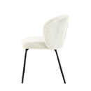 Jídelní židle Tulle Bílá s černou podnoží Mahom