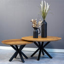 Konferenční stolek z mangového dřeva Vicenza 90 cm Mahom