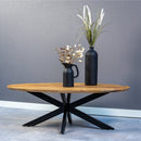 Konferenční stolek z mangového dřeva Vicenza oválný Mahom