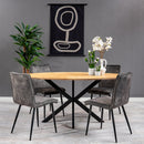 Jídelní židle Angers Tmavě zelená s černou podnoží Mahom