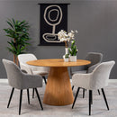 Jídelní židle Amiens Tmavě šedé bouclé s černou podnoží Mahom