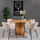 Jídelní židle Dijon Béžová s černou podnoží Mahom