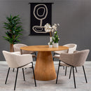 Jídelní židle Dijon Písková s černou podnoží Mahom