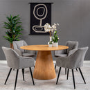 Jídelní židle Rouen Tmavě šedá  s černou podnoží Mahom