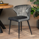 Jídelní židle Lyon Tmavě zelená s černou podnoží Mahom