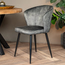 Jídelní židle Toulon Tmavě zelená s černou podnoží Mahom