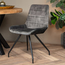 Jídelní židle Toulouse Zelená s černou podnoží Mahom