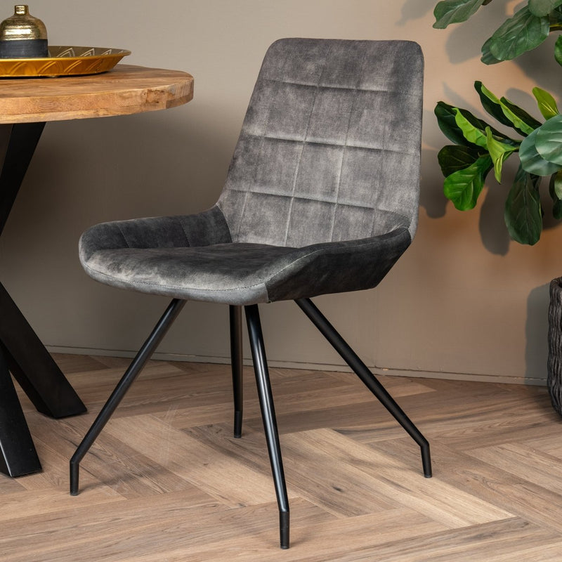 Jídelní židle Toulouse Zelená s černou podnoží Mahom