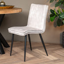 Jídelní židle Angers Světle šedá s černou podnoží Mahom