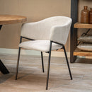 Jídelní židle Dijon Béžová s černou podnoží Mahom