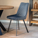 Jídelní židle Reims šedá s černou základnou Mahom