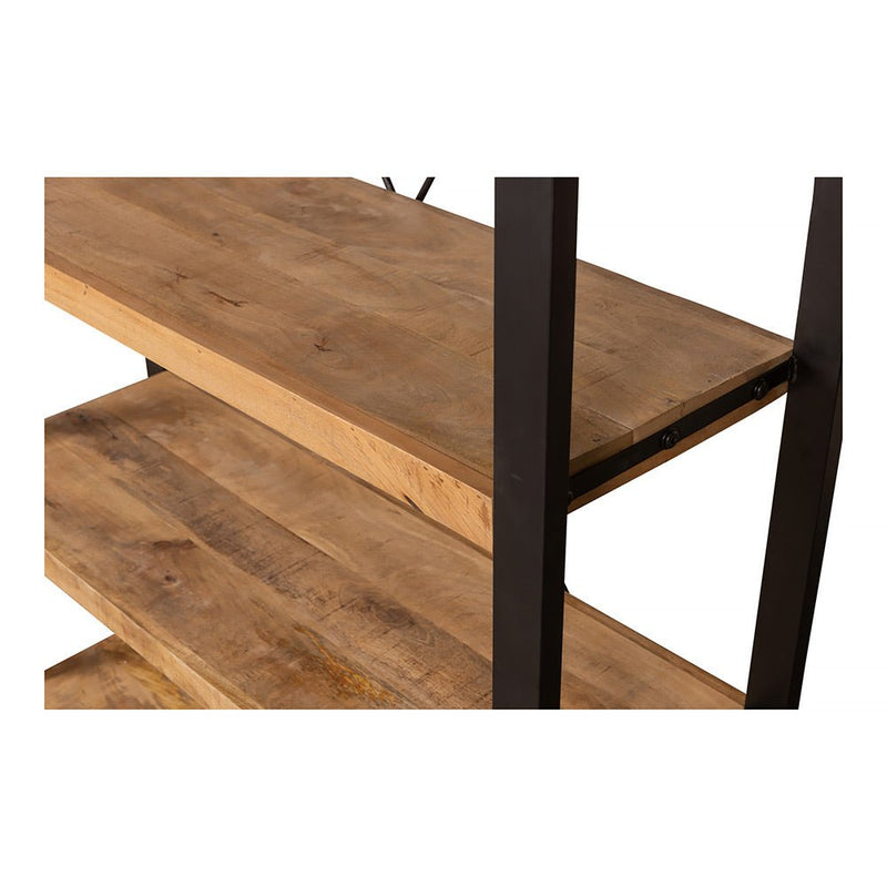 Knihovna z mangového dřeva Minneapolis 160 cm Mahom