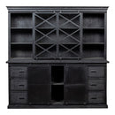 Příborník z mangového dřeva Denver Black 260 cm X Mahom