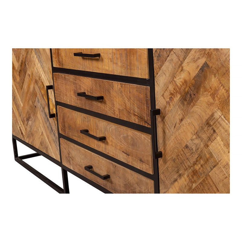 Příborník z mangového dřeva New Haven 165 cm Mahom