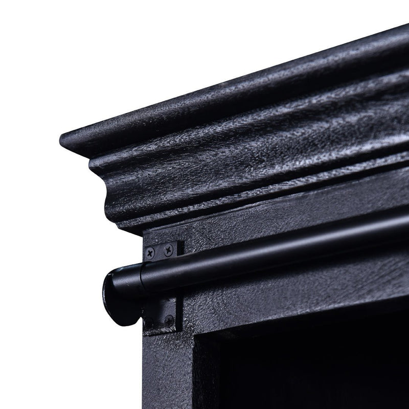 Komoda z mangového dřeva Newark Black 160 cm Mahom