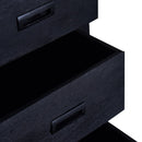 Komoda z mangového dřeva Newark Black 140 cm Mahom