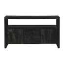 Příborník z mangového dřeva Pittsburgh Black 140 cm Mahom