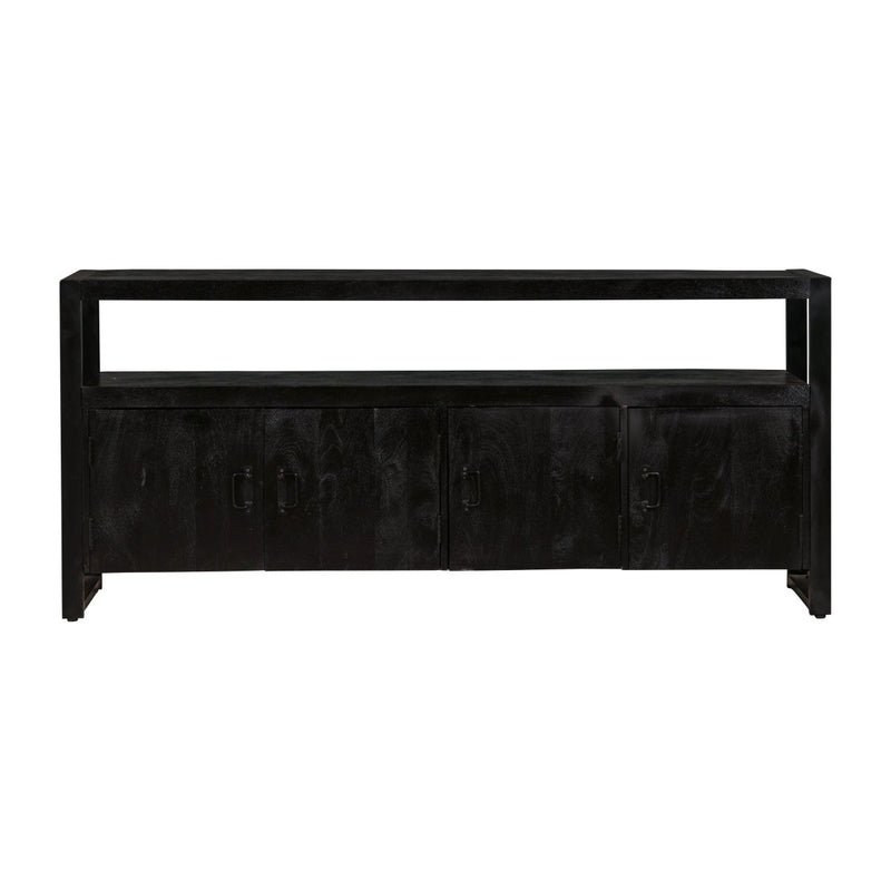 Příborník z mangového dřeva Pittsburgh Black 180 cm Mahom