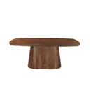 Dánský jídelní stůl z mangového dřeva Nova tmavě hnědý oválný 160x90 cm Mahom