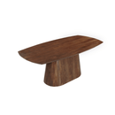 Dánský jídelní stůl z mangového dřeva Nova tmavě hnědý oválný 180x90 cm Mahom