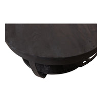 Konferenční stolek z mangového dřeva Bakersfield Black 90 cm Mahom