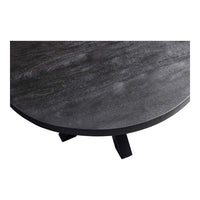 Konferenční stolek z mangového dřeva Glendale Black 70 cm Mahom