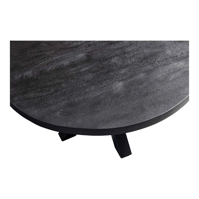 Konferenční stolek z mangového dřeva Glendale Black 70 cm Mahom