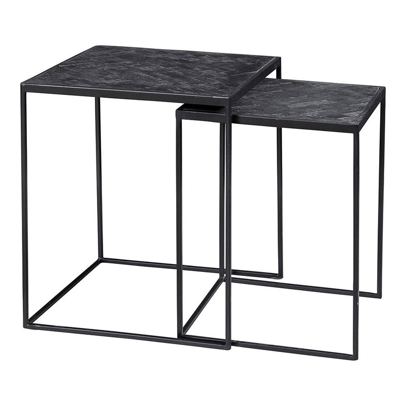 Konferenční stolky z mangového dřeva Dayton sada 2 Mahom