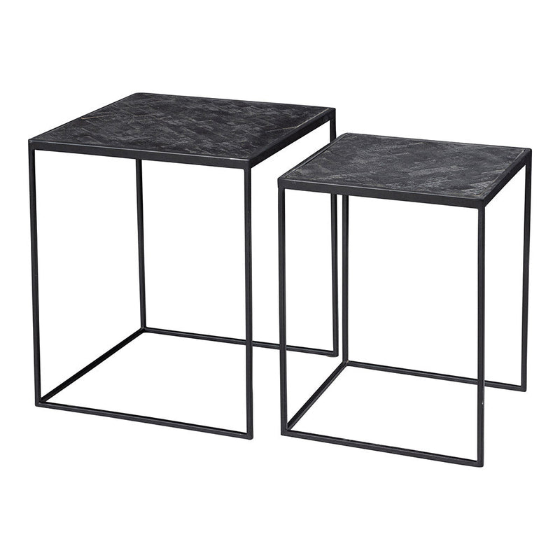 Konferenční stolky z mangového dřeva Dayton sada 2 Mahom