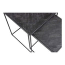 Konferenční stolky z mangového dřeva Dayton Black sada 3 ks Mahom