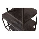 Polička z mangového dřeva Chicago Black 80 cm Mahom