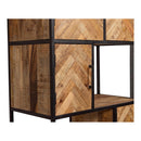 Polička z mangového dřeva New Haven 90 cm Mahom