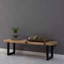 Jídelní lavice z mangového dřeva Cleveland U-noha 140x40 cm Mahom