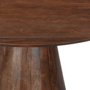 Jídelní stůl z mangového dřeva Nova tmavě hnědý kulatý 150 cm Mahom