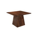Jídelní stůl z mangového dřeva Nova čtvercový tmavě hnědý 110x110 cm Mahom