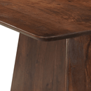 Jídelní stůl z mangového dřeva Nova čtvercový tmavě hnědý 110x110 cm Mahom