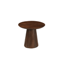 Konferenční stolek Nova kulatý  z mangového dřeva, tmavě hnedý o průměru 60 cm