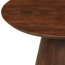 Konferenční stolek Nova kulatý  z mangového dřeva, tmavě hnedý o průměru 80 cm