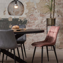 Jídelní stůl z mangového dřeva Tulsa Black 260×120 cm oválný Mahom