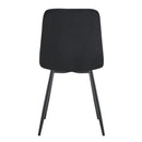 Jídelní židle Turin Černá s černou podnoží Mahom