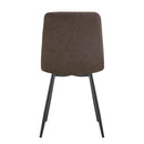 Jídelní židle Turin Tmavě hnědá s černou podnoží Mahem
