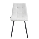 Jídelní židle Turin Krémová s černou podnoží Mahom