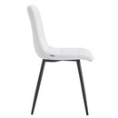 Jídelní židle Turin Krémová s černou podnoží Mahom