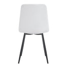 Jídelní židle Turin Krémová s černou podnoží Mahom