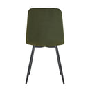 Jídelní židle Turin Zelená s černou podnoží Mahom