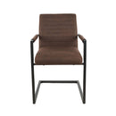 Jídelní židle Caen Hnědá s černou podnoží Mahem